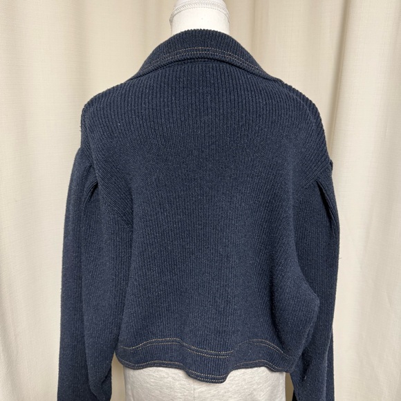 ZARA batwing oversized cropped cardigan - Picture 4 of 6